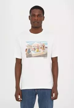 Футболка с принтом Bally, белый