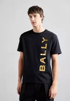 Футболка с принтом Bally, цвет black
