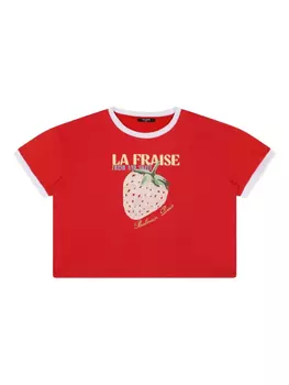 Футболка с принтом Balmain Kids, красный