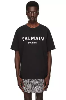 Футболка с принтом «Balmain Paris» Balmain, мультиколор