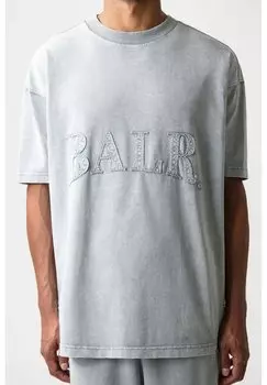 Футболка с принтом BALR., серый