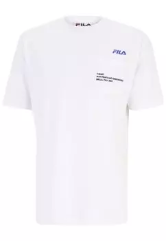 Футболка с принтом Balzo Chest Pocket Fila, белая