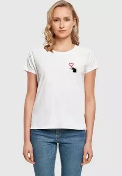 Футболка с принтом BANKSY - LOVE RAT BOX Merchcode, белый