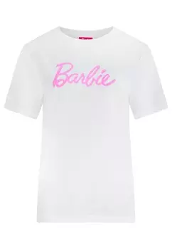 Футболка с принтом Barbie, белый