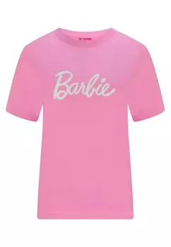 Футболка с принтом Barbie, розовый