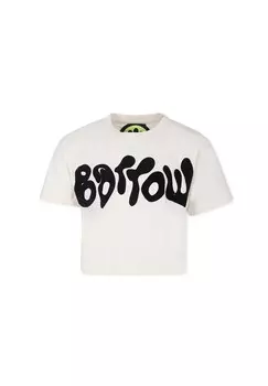 Футболка с принтом Barrow, слоновая кость