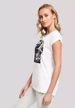 Футболка с принтом BASKETBALL SPLASH SPORT SHORT SLEEVE F4NT4STIC, белый