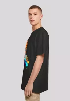 Футболка с принтом BASKETBALL SPORT PLAYER F4NT4STIC, черный