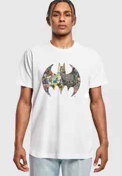 Футболка с принтом BATMAN COMICS LOGO Merchcode, цвет white