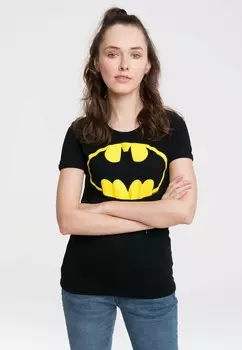 Футболка с принтом BATMAN LOGOSHIRT, черный