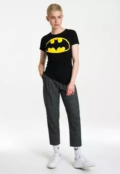 Футболка с принтом BATMAN LOGOSHIRT, черный