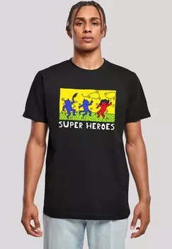 Футболка с принтом BATMAN POP ART F4NT4STIC, черный