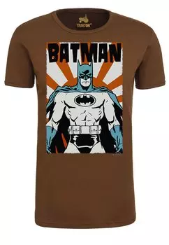 Футболка с принтом BATMAN POSTER LOGOSHIRT, цвет braun