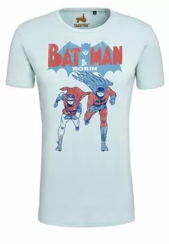 Футболка с принтом BATMAN & ROBIN LOGOSHIRT, цвет hellblau
