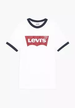 Футболка с принтом Batwing Ringer Tee Levi's, белый