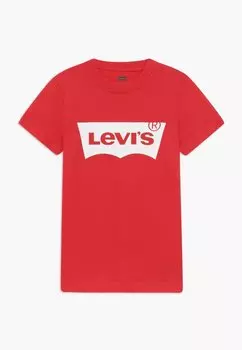 Футболка с принтом BATWING TEE Levi's, цвет super red