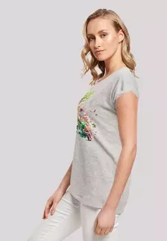 Футболка с принтом BAUM MIT BLUMEN TEE F4NT4STIC, серый