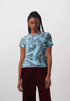 Футболка с принтом BDG Urban Outfitters, синий