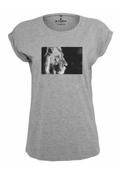 Футболка с принтом BE CLASSIC ROLL UP LIONPHO Be Famous, цвет grey