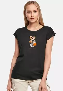 Футболка с принтом Be Famous, черный