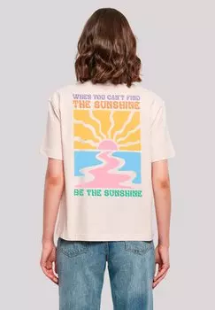 Футболка с принтом BE THE SUNSHINE F4NT4STIC, розовый