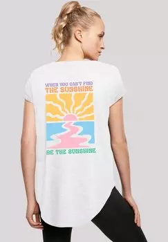 Футболка с принтом BE THE SUNSHINE F4NT4STIC, белый