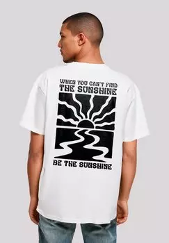 Футболка с принтом BE THE SUNSHINE F4NT4STIC, белый