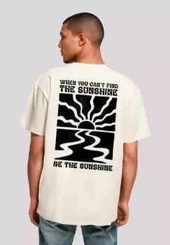 Футболка с принтом BE THE SUNSHINE F4NT4STIC, песочный