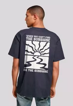 Футболка с принтом BE THE SUNSHINE F4NT4STIC, темно-синий