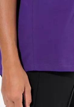 Футболка с принтом BEADED POCKET SHORT SLEEVE Ulla Popken, фиолетовый