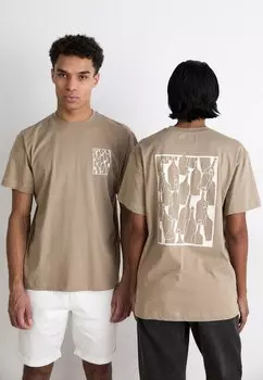 Футболка с принтом BEAT BOTTLES UNISEX Libertine-Libertine, серо-коричневый