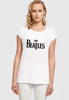 Футболка с принтом BEATLES HEADLINE Merchcode, цвет white