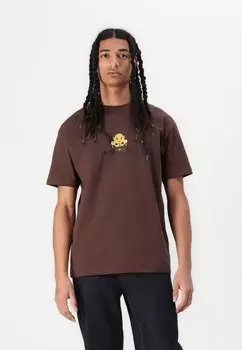 Футболка с принтом BEE CLIP ART The New Originals, темно-коричневый