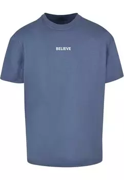 Футболка с принтом BELIEVE FRONT HEAVY OVERSIZED Merchcode, цвет vintageblue