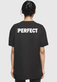 Футболка с принтом BELIEVE FRONT OVERSIZED BOYFRIEND TEE Merchcode, черный