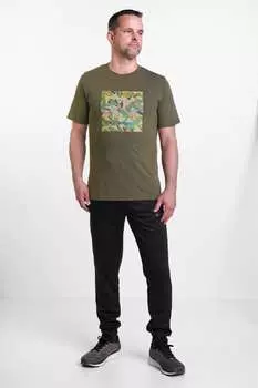 Футболка с принтом Benger, зеленый