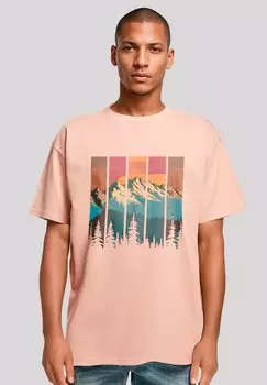Футболка с принтом BERG SONNENUNTERGANG RETRO F4NT4STIC, светло-розовый