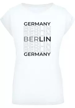 Футболка с принтом BERLIN EXTENDED Merchcode, белый