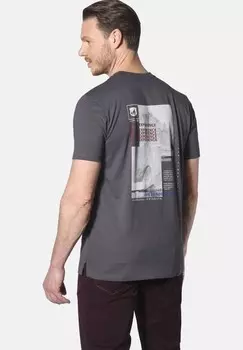 Футболка с принтом BERNWALD Jan Vanderstorm, темно-серый