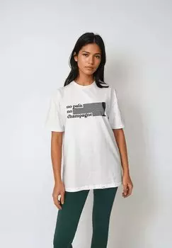 Футболка с принтом BeShaped, кремовый