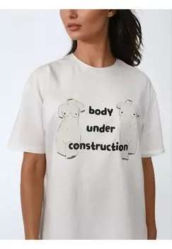 Футболка с принтом BeShaped, серый