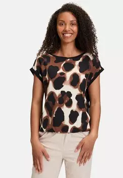 Футболка с принтом Betty & Co, коричневый