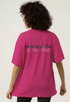Футболка с принтом BF STILL ON FIRE OH APRIL, розовый
