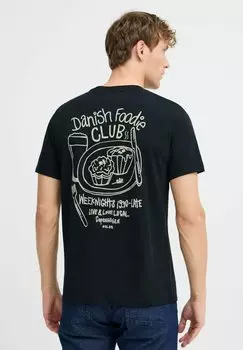 Футболка с принтом BHJAMEY Blend, черный