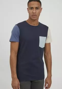 Футболка с принтом BHLAMBERTO Blend, цвет dress blues