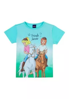 Футболка с принтом Bibi & Tina, синий