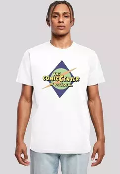 Футболка с принтом BIG BANG THEORY THE COMIC CENTER F4NT4STIC, белый