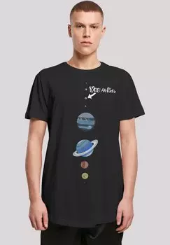Футболка с принтом BIG BANG THEORY YOU ARE HERE F4NT4STIC, цвет black