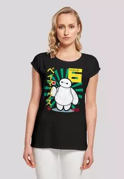 Футболка с принтом BIG HERO 6 BAYMAX LOLLYPOP F4NT4STIC, черный