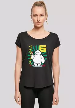 Футболка с принтом BIG HERO 6 BAYMAX LOLLYPOP F4NT4STIC, черный